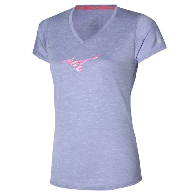 Camisa Mizuno Impulse Core RB Tee Mujer Morados - Chile M408SNKWER